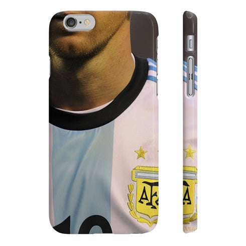 Messi Argentina Flag Phone Case for iPhone 7 Plus, Glossy Style