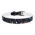 Dazzling Fireworks Dog Collar in Black Onyx for Medium Dogs