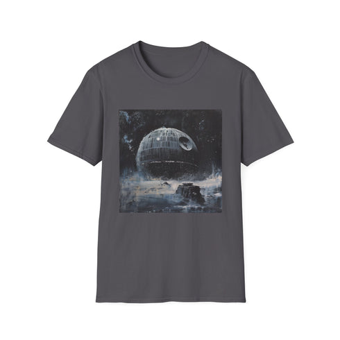 Star Wars Death Star Fear the Power T-Shirt Charcoal S Unisex
