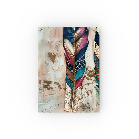 Wild & Free Bohemian Feather Journal - High-Quality & Stylish Notebook for Poetry and Dreams
