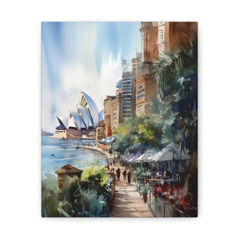 Vibrant Sydney cityscape canvas print for home decor enthusiasts.