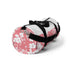 Cherry Blossom Print Small Duffel Bag - Pink and White Texture