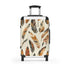 Boho Feather Dream Suitcase Pattern Bags Travel Accessories Small Black