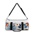 Floral pattern small duffel bag perfect for weekend getaways.