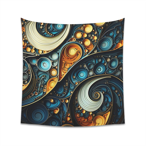 Infinite Patterns Fractal Tapestry - High Quality, Stylish Design for All Seasons - Perfect Gift - 34 x 40 or 57 x 57 - BenCPrints