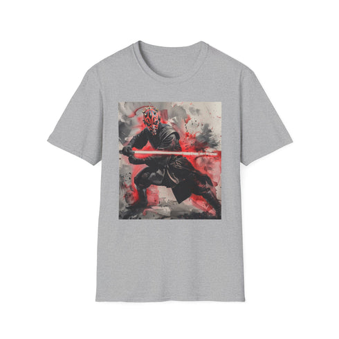 Charcoal Darth Maul T-shirt with striking Sith illustration and regular fit