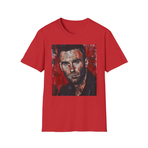 Maroon 5 Painting T-shirt in Charcoal, Regular Fit, Cotton Crew Neck.