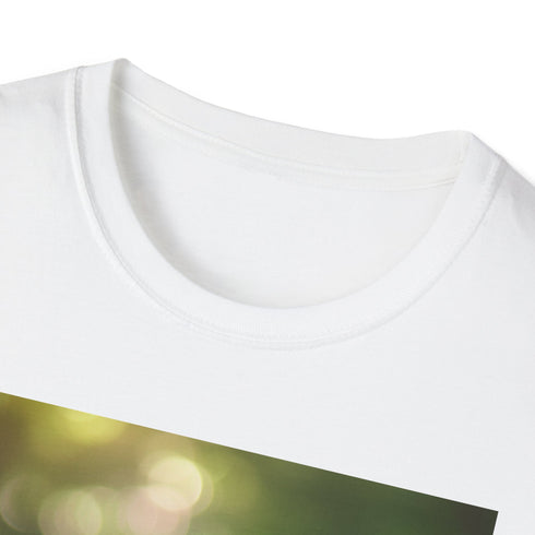 Vibrant sunset safari adventure T-shirt, charcoal cotton, regular fit.