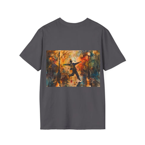 Rainbow Rhapsody Gene Kelly Tee Charcoal S Regular Fit Summer_NPCrafted Cotton