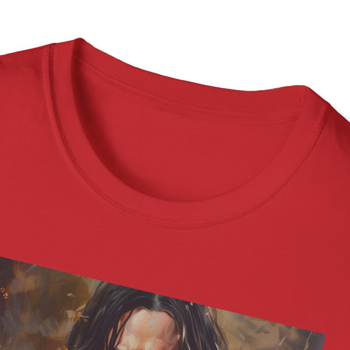 Shadows and Secrets Severus Snape t-shirt in Charcoal cotton, crew neck.