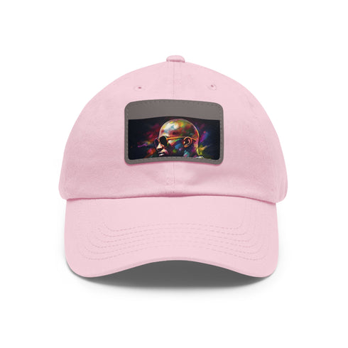 Trendy Floyd Mayweather watercolor cap with iconic bald sunglasses design.