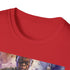 Charcoal crew neck T-shirt featuring Mace Windu's purple blade illustration