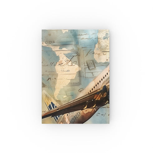 Vintage Travel Journal with Classic Airplane Design - Perfect for Documenting Memories and Dreams of Exploration