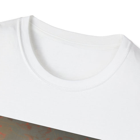 Charcoal crew neck cotton tee with Elon Musk graphic for summer