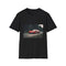 Charcoal cotton T-shirt with vibrant Ferrari racing graphic