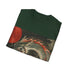 Charcoal cotton t-shirt featuring Japanese dragon design regular fit for summer