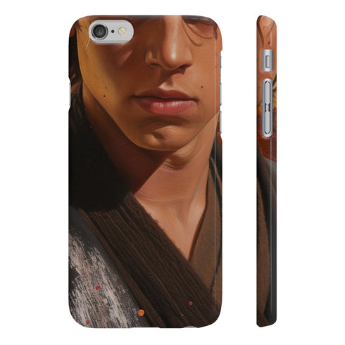 Slim glossy phone case with a fateful lineage-inspired design.