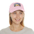 Eiffel Tower watercolor baseball cap with vibrant Parisian charm design.