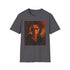 Charcoal cotton T-shirt with vibrant Anakin Skywalker portrait print