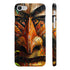 Fijian mask phone case with vibrant colors, glossy finish.