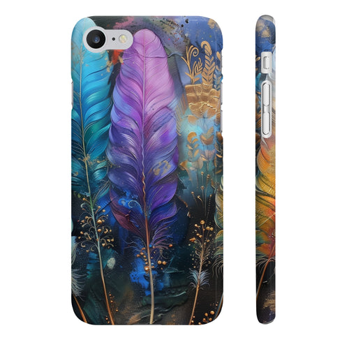 Boho Dreams Feather Art Phone Case iPhone 7 Plus Glossy variant.