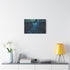 Bioluminescent Vines on a Ghost Bridge — Canvas Wall Art — Kiln-Dried Pine Frame & Ready-to-Hang Back View