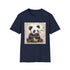 Charcoal bamboo panda graphic t-shirt soft breathable cotton regular fit