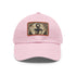 Maritime anchor and rope themed white rectangle baseball cap.