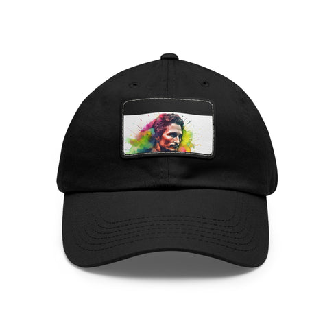 McConaughey Neon Dreams Cap in White with Light Brown Patch