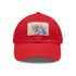 Mystical Watercolor Unicorn Cap in White with Light Brown Patch