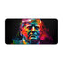 Vibrant watercolor Trump neon desk mat for stylish workspace flair