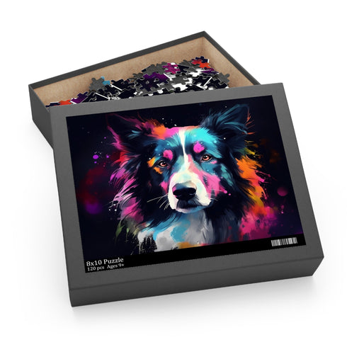 Collie Cuties Jigsaw Puzzle featuring a charming collie design for dog lovers.