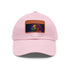 George Michael Neon Dreams Watercolor Cap in White Rectangle shape.