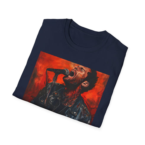 Maroon 5 Portrait Charcoal T-shirt: Vibrant, Captivating, Energetic Musician Art Tee
