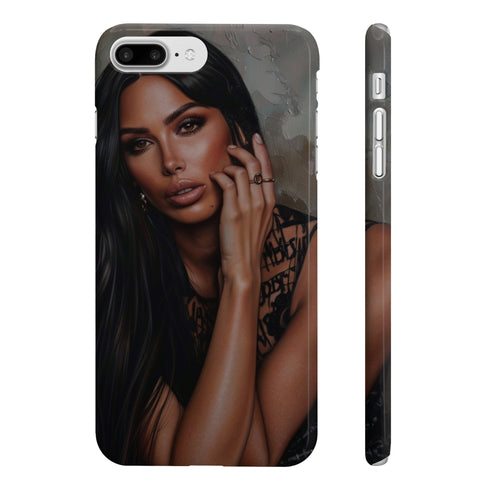 Kim K Style Icon Phone Case, Glossy, Slim iPhone 7 Plus/8 Plus