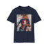 Alex Morgan Soccer Painting T-shirt in Charcoal, Size S.