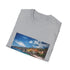 Charcoal cotton crew neck T-shirt inspired by the French Riviera
