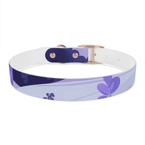 Stylish Lavender Fields Dog Collar in Medium Black Onyx.