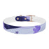 Stylish Lavender Fields Dog Collar in Medium Black Onyx.