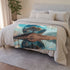 Mirror Planet Reflecting Earths Dreams Plush Fleece Throw Blanket