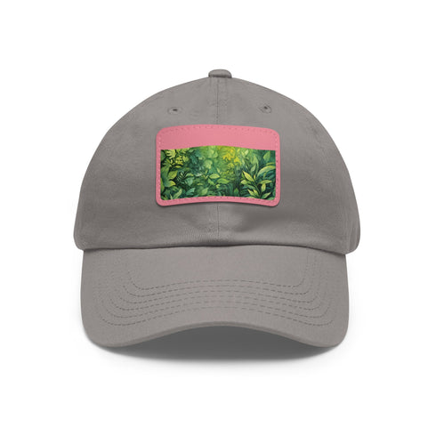 Gondorian Grove Baseball Cap, white with light brown patch, nature-inspired.