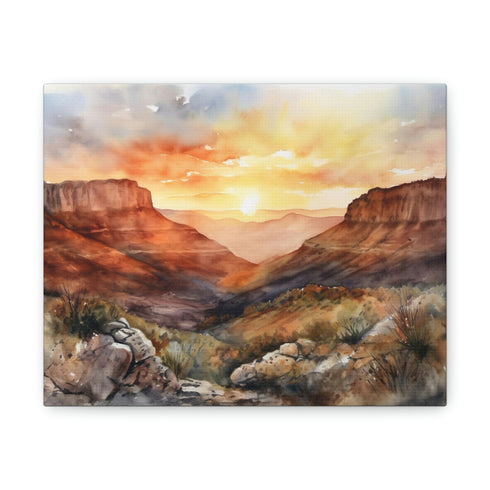 Red Rocks and Rugged Peaks Canvas: Utah Desert Pearl Majesty 8x10 1.25"