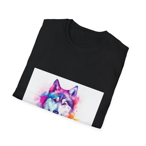 š¾ Husky Howls: A Watercolor Tapestry of Freedom and Adventure