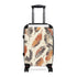 Boho Chic Feathered Suitcase in Small Black Variant.