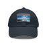Galapagos Explorer Baseball Cap in White with Light Brown Rectangle Patch