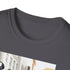 Charcoal cotton Joe Biden tee with colorful watercolor presidential design