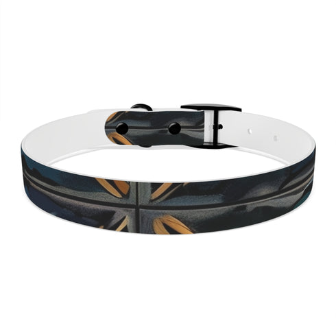 Artisan Tiles Dog Collar in Black Onyx for Stylish Dogs