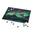 Beautiful Northern Lights Aurora Borealis Puzzle with vibrant colors and details.