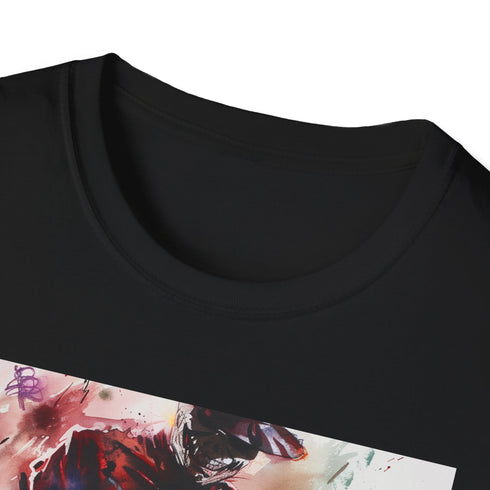 Charcoal crew neck T-shirt featuring iconic Freddy Krueger razor-sharp claws graphic