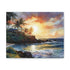 "Vibrant Hawaiian sunset canvas art for tranquil home decor ambiance"
